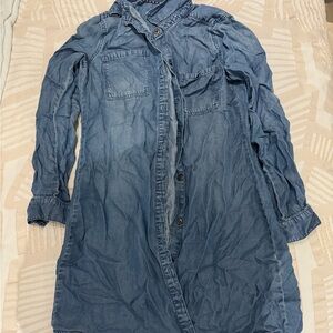 Max Jeans Long Blue Denim Dress